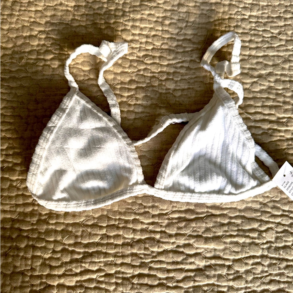 PacSun White string bikini top NWT - size Medium